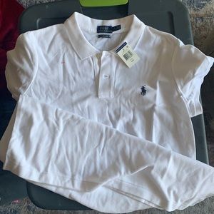 White polo knit dress